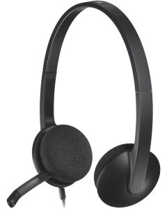 سماعة كمبيوتر USB Logitech h340