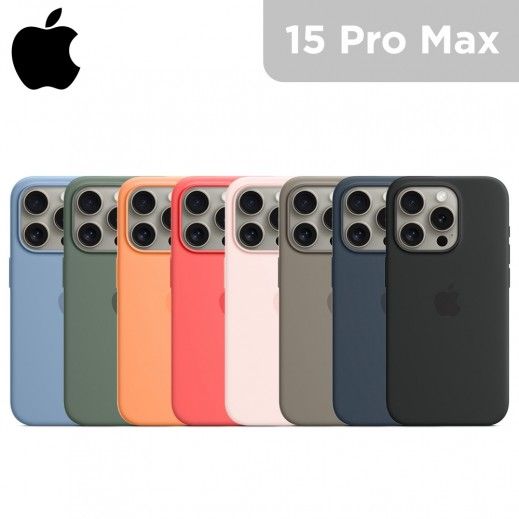 iPhone 15 Pro Max Silicone MagSafe Case with Stand