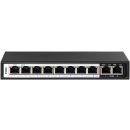 D‑Link DES-F1010P-E 10‑Port 10/100 PoE+ Long‑Range Surveillance Switch (8 PoE + 2 Uplink, 96W, 250m Mode)