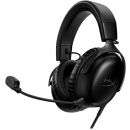 HyperX Cloud III Wired Gaming Headset Noise Cancelling Angled 53mm Drivers With LED Mic Mute Indicator Compatible with PC / PS5 / PS4 / Xbox Series 10Hz-21kHz Frequency Response Black/Red-Black