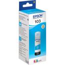 زجاجة حبر أزرق (Cyan) من إبسون 103 EcoTank (C13T00S24A) – متوافقة مع طابعات EcoTank L3110، L3111، L3116، L3150، L3156، L3160، L5190، L1110