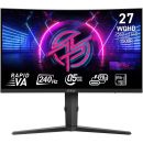 MSI MPG Curved Gaming Monitor 27 inch 275CQRXF WQHD VA Display 2560 x 1440 240Hz Refresh Rate 5ms (GtG) Response Time AMD FreeSync Premium Technology, Curve 1500R, Black