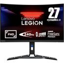 Lenovo Gaming Monitor Legion 27 inch R27fc-30 FHD Display 1920 x 1080 Refresh Rate 240 Hz Response Time 6ms FreeSync, Adaptive Sync & G-Sync Compatible 1500R Curvature DP Audio HDMI Black