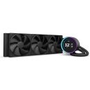 NZXT Kraken Elite 360mm V2 LCD AIO Cooler, 2.72″ IPS Screen, Turbine Pump, 3× F120P Fans, RGB Ring, Intel/AMD Support- RL-KN36E-B2