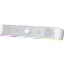 Redragon GS560W Adiemus RGB 2.0 Stereo Gaming Speaker, White, USB Powered with Dynamic RGB Lighting, Enhanced Bass & Volume Control