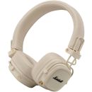 Marshall Major V Foldable Bluetooth Wireless Headphones with 100+ Hours of Playtime-Cream