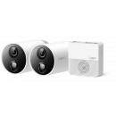 TP-Link Tapo C400S2 Smart Wire-Free Security Camera System (2-Camera Kit + H200 Hub), 1080p Full HD, 180-Day Battery Life, IP65 Weatherproof, AI Person/Pet/Vehicle Detection, 15m Night Vision, Two-Way Audio, Sound Alarm, Activity Zones, Hub microSD up to