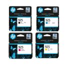HP 925 4-Color Ink Cartridge Set (Black, Cyan, Magenta, Yellow) – Compatible with OfficeJet Pro 8123, 8120 Series, and 8130 Series