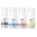 Canon GI-41 Full set Ink Bottles ( Black, Cyan, Yellow, Magenta ), 70 ml, Prints Up to 7,700 Pages