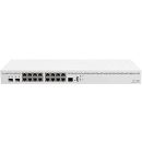 مايكروتيك CCR2004-16G-2S+ – جهاز راوتر سحابي متطور، 16 منفذ إيثرنت جيجابت، منفذا SFP+ بسرعة 10 جيجابت، معالج ARM 64-بت، ذاكرة RAM بسعة 4 جيجابايت، ذاكرة NAND بسعة 128 ميجابايت، جدار حماية ودعم VPN، باللون الأبيض