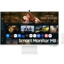 SAMSUNG Vision AI Smart Monitor 32 inch M8 M80F 4K VA Display 3840 x 2160 60Hz Refresh Rate 4ms Response Time Tizen OS, Adaptive Picture, Game Bar 2.0, White
