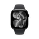 Apple Watch Series 11 GPS 42mm Jet Black Aluminium Case with Black Sport Band