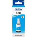 Epson 673 Cyan Original Ink Bottle for EcoTank Printers L1800, L800, L805, L810, L850 | T6732