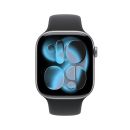 Apple Watch Series 11 GPS 42mm Space Gray Aluminium Case with Black Sport Band