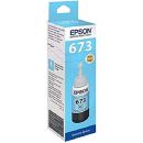 Epson 673 Light Cyan Original Ink Bottle for EcoTank Printers L1800, L800, L805, L810, L850 | T6735