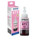 Epson 673 Light Magenta Original Ink Bottle for EcoTank Printers L1800, L800, L805, L810, L850 | T6736