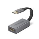 Promate MediaLink-H1 USB-C to HDMI 4K Adapter – High-Definition 4K@30 Hz, Plug-and-Play, Reversible USB-C, Compact & Durable – Grey