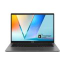 Asus Vivobook S14 S3407QA-KP014W Laptop Snapdragon X X1 26 100 Processor 16GB RAM 1TB SSD Storage Qualcomm Adreno Graphic 14 inch WQXGA Display English Arabic Keyboard Matte Gray Operating System Windows 11 home 
