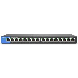 Linksys LGS116 16-Port Business Desktop Gigabit Switch Unmanaged, Metal Housing, Plug and Play Ethernet Hub