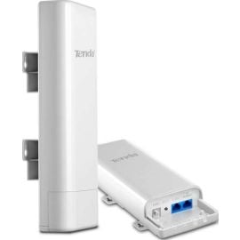 نقطة وصول خارجية Tenda O3 بتردد 2.4 جيجاهرتز وسرعة 150 ميجابت في الثانية، مقاومة للماء IP64، هوائي 12 ديسيبل، مدعوم بتقنية PoE، جهاز CPE لاسلكي طويل المدى