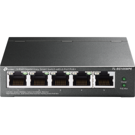TP-Link TL-SG105MPE 5-Port Gigabit Easy Smart Switch with 4 × PoE+ (120 W Budget) Fanless Desktop/Wall-Mount