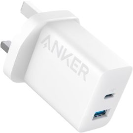 Anker Charger Powerport 20W Dual Port USB C Gan Fast Charger 