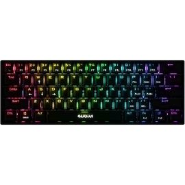 GAMDIAS Hermes E3 Black RGB Wired Gaming Keyboard, 61 Keys, Mechanical Blue Switches, 16.8M RGB Backlighting, 1000Hz Polling Rate, Anti-Ghosting, Compact 60% Layout