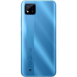 هاتف ذكي Realme C11 ثنائي الشريحة (Dual SIM) بسعة 2 جيجابايت RAM و32 جيجابايت تخزين، يدعم شبكة 4G LTE - اللون الأزرق