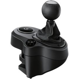 Logitech Driving Force Shifter for G923, G29 & G920, 6-Speed with Push-Down Reverse Gear Black