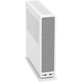 هيكل Fractal Design Ridge Mini‑ITX صغير الحجم مع كابل تمديد PCIe 4.0 – برج SFF مصنوع من الفولاذ بسعة 12.6 لتر، باللون الأبيض