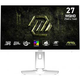 MSI MAG 274QRFW X32 Gaming Monitor 27 inch WQHD Rapid IPS Display 320Hz Refresh Rate 0.5ms Response Time DisplayHDR 400 G-SYNC and FreeSync HDMI 2.1 and DisplayPort White