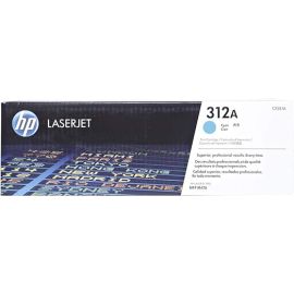 HP 312A Cyan Original LaserJet Toner Cartridge, CF381A