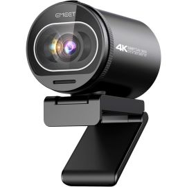 EMEET SmartCam S600 4K Ultra HD Webcam – 3840×2160 at 30fps, Sony 1/2.5″ Sensor, PDAF Autofocus, Dual Noise-Cancelling Mics, 88° Field-of-View, Privacy Cover, USB-C/USB-A Plug-and-Play