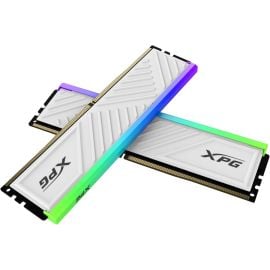 مجموعة ذاكرة XPG Spectrix D35 RGB DDR4 سعة 16 جيجابايت (2×8 جيجابايت) 3200 ميجاهرتز CL16 ثنائية القناة - مشتت حراري أبيض منخفض الارتفاع، Intel XMP 2.0