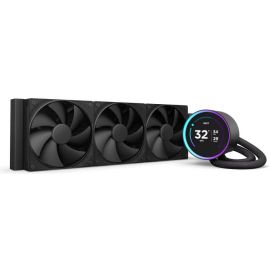 مبرد NZXT Kraken Elite 360mm V2 LCD AIO، شاشة IPS مقاس 2.72 بوصة، مضخة توربينية، 3 مراوح F120P، حلقة RGB، دعم Intel/AMD - RL-KN36E-B2