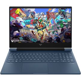 HP Victus 16-r1083ne Gaming Laptop Intel Core i7-14650HX Processor 16GB RAM 512GB SSD Storage NVIDIA GeForce RTX 3050 6GB Graphic 16.1 inch FHD Display English Arabic Keyboard Blue Operating System (Windows 11 Modified)