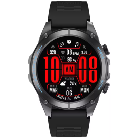 Powerology Titan Rugged Sports GPS Smart Watch With 3ATM Waterproof Black