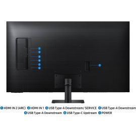 SAMSUNG Smart Monitor 43 inch M7 M70F 4K UHD VA Display 3840 x 2160 60Hz Refresh Rate 4ms Response Time Tizen Operating System Black 