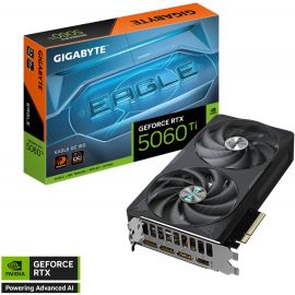 Gigabyte GeForce RTX 5060 Ti EAGLE OC 16GB GDDR7 Graphics Card DLSS 4, Dual-Fan Cooling PCIe 5.0, 2617 MHz Boost, HDMI 2.1b & 3× DisplayPort 2.1b