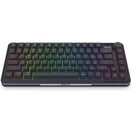 Redragon K708‑RGB‑PRO (Redragon RGB Mechanical Keyboard K708 PRO) – 81‑Key 75% Gasket Mount, OLED Display & Knob, Hot‑Swap, RGB, Tri‑Mode Wireless
