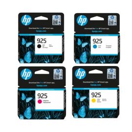 HP 925 4-Color Ink Cartridge Set (Black, Cyan, Magenta, Yellow) – Compatible with OfficeJet Pro 8123, 8120 Series, and 8130 Series