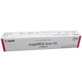 خرطوشة الحبر الأصلية كانون T01 باللون الأرجواني (الماجنتا) – متوافقة مع طابعات imagePRESS C60، C600، C600i، C65، C650، C700، C710، C750، C800، C810، C850، C910