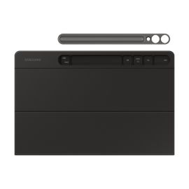 Samsung Galaxy Tab S9+ Book Cover Keyboard Slim – Magnetic Clip-on Keyboard Case, Foldable Stand, Integrated S-Pen Slot, USB-Pogo Contact, Black (Model EF-DX810UBEGAE)