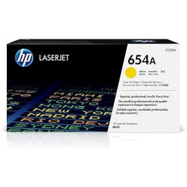 HP 654A Yellow Original LaserJet Toner Cartridge, CF332A