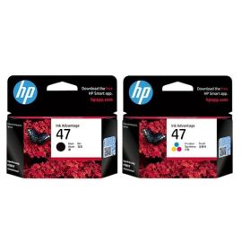 HP 47 Black & Color Ink Cartridge Set for HP DeskJet Ink Advantage Ultra 4828