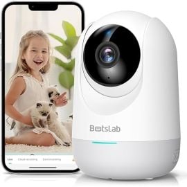 Botslab C211 Indoor Pan Tilt Cam – 2K WiFi Smart Home Security Camera with Human & Motion Detection, Night Vision, Baby Monitor & Two-Way Audio