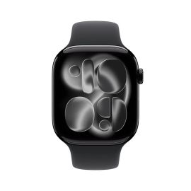 Apple Watch Series 11 GPS 46mm Jet Black Aluminium Case with Black Sport Band