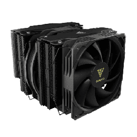 GAMDIAS BOREAS P1-720 Dual Tower CPU Air Cooler – 7 Heat Pipes, Dual PWM Fans (135mm/120mm), 2000 RPM, 84.2 CFM, Black – LGA 1700, AM5 Compatible