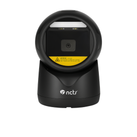 NCTS NLO4 Omni 1D/2D Barcode Scanner – CMOS Hands-Free Desktop Scanner, USB & RS-232 Interface, Red LED, 3 Mil Resolution