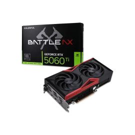 Colorful GeForce RTX 5060 Ti Battle AX DUO 16GB GDDR7 Graphics Card – 4608 CUDA Cores, 2407 MHz Base Clock, 2572 MHz Boost Clock, Dual Fan Cooling, RGB Lighting, 180W TDP